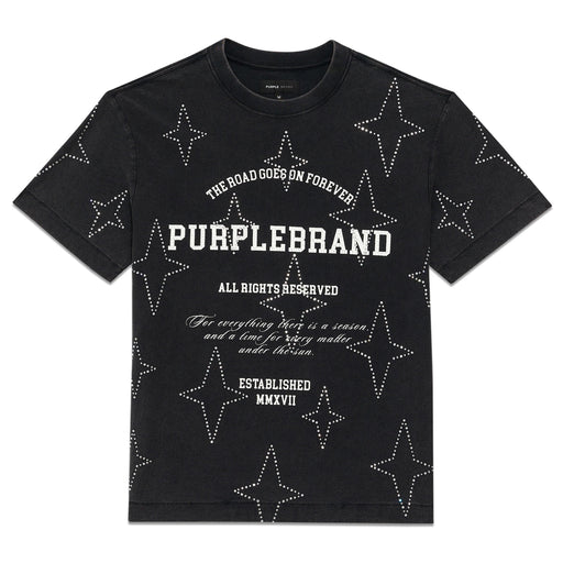 Purple Brand Stacked Crystal Stars Tee Men’s T-Shirts 197027093488