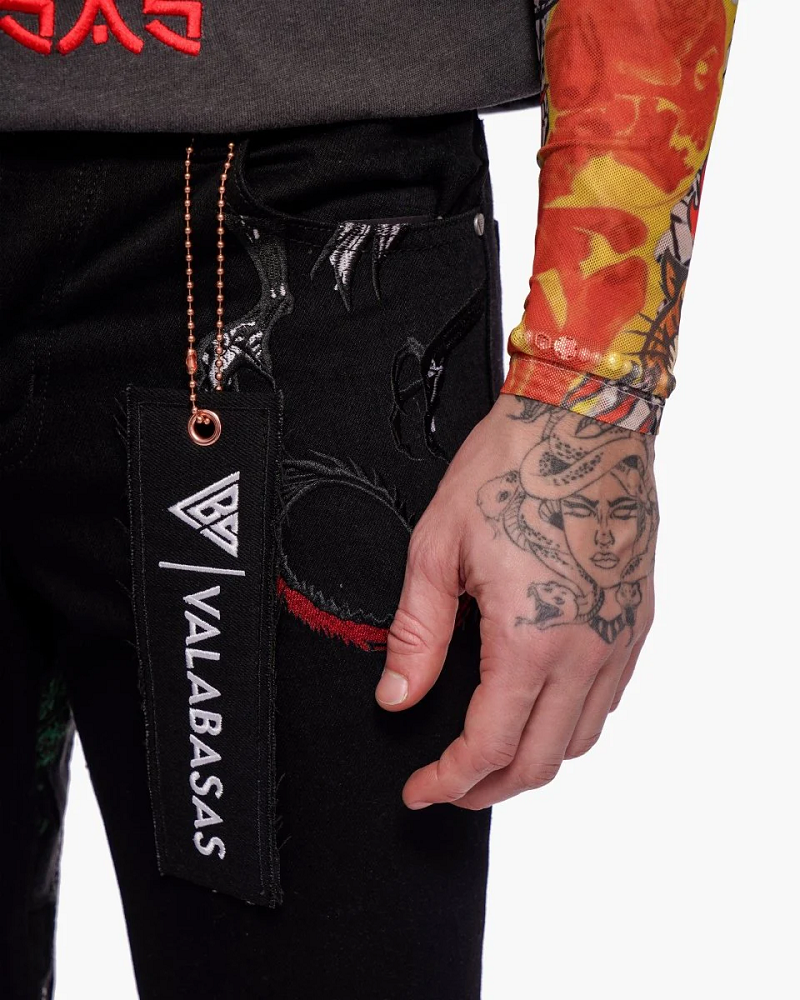 VALABASAS VLBS-VJ3-1128 RYU STACKED DENIM JEANS