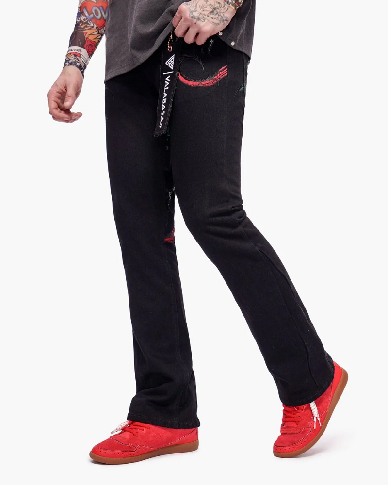 VALABASAS VLBS-VJ3-1128 RYU STACKED DENIM JEANS