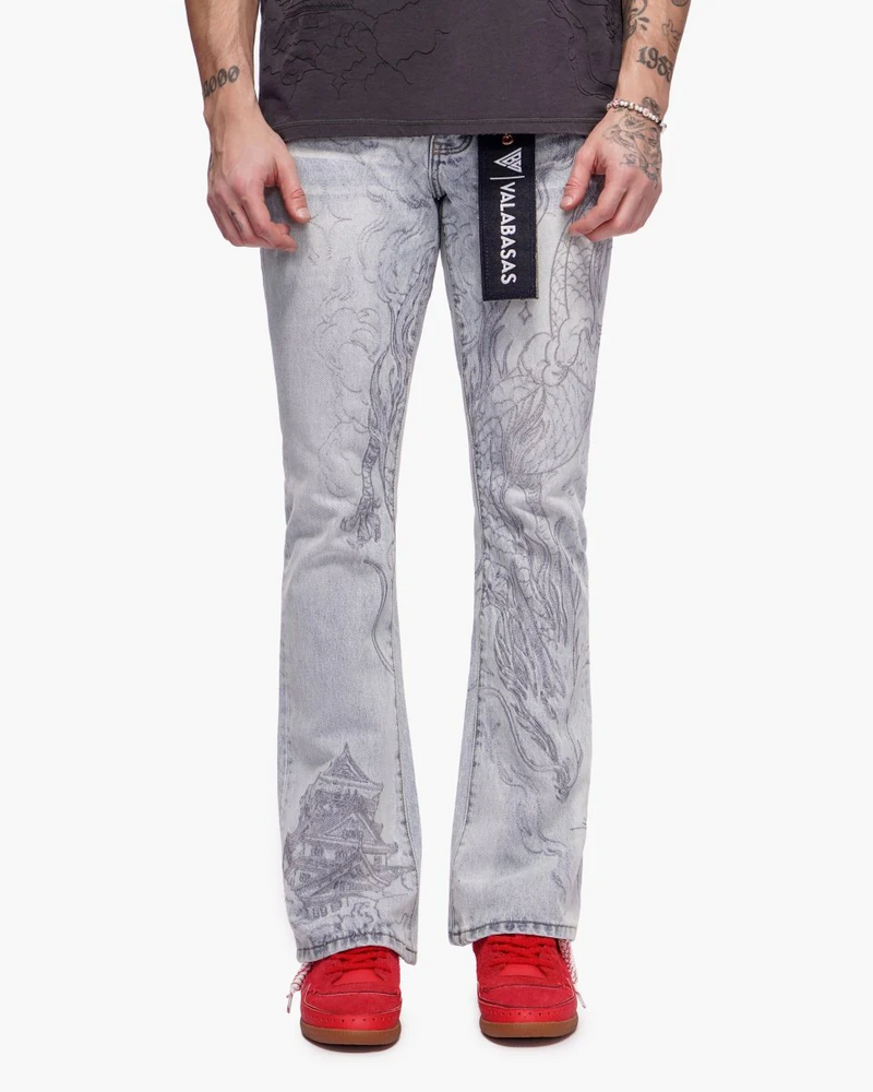 VALABASAS VLBS-VJ3-1129 STONE SERPENT STACKED DENIM