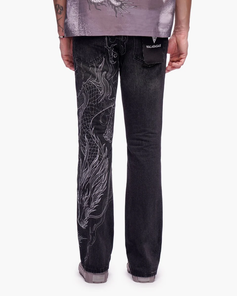 VALABASAS VLBS-VJ3-1129 STONE SERPENT STACKED DENIM
