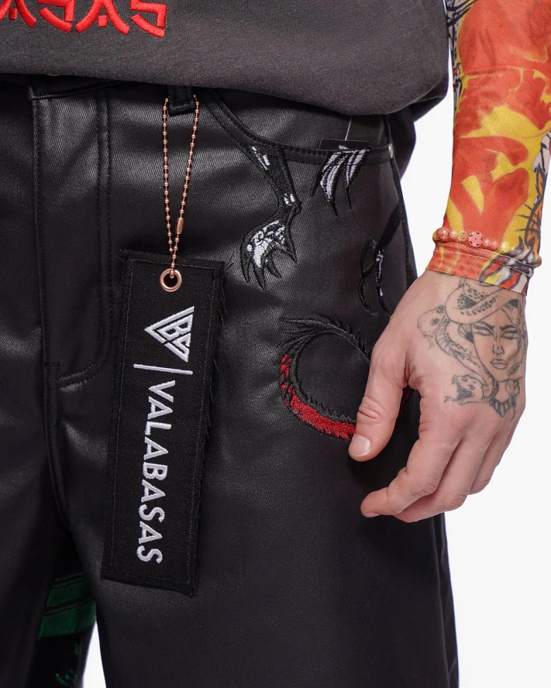 VALABASAS VLBS-VSH1-1024 TATSU BAGGY DENIM SHORTS