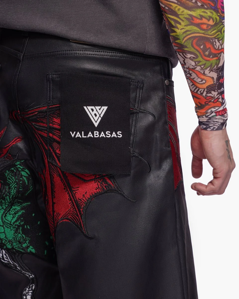 VALABASAS VLBS-VSH1-1024 TATSU BAGGY DENIM SHORTS