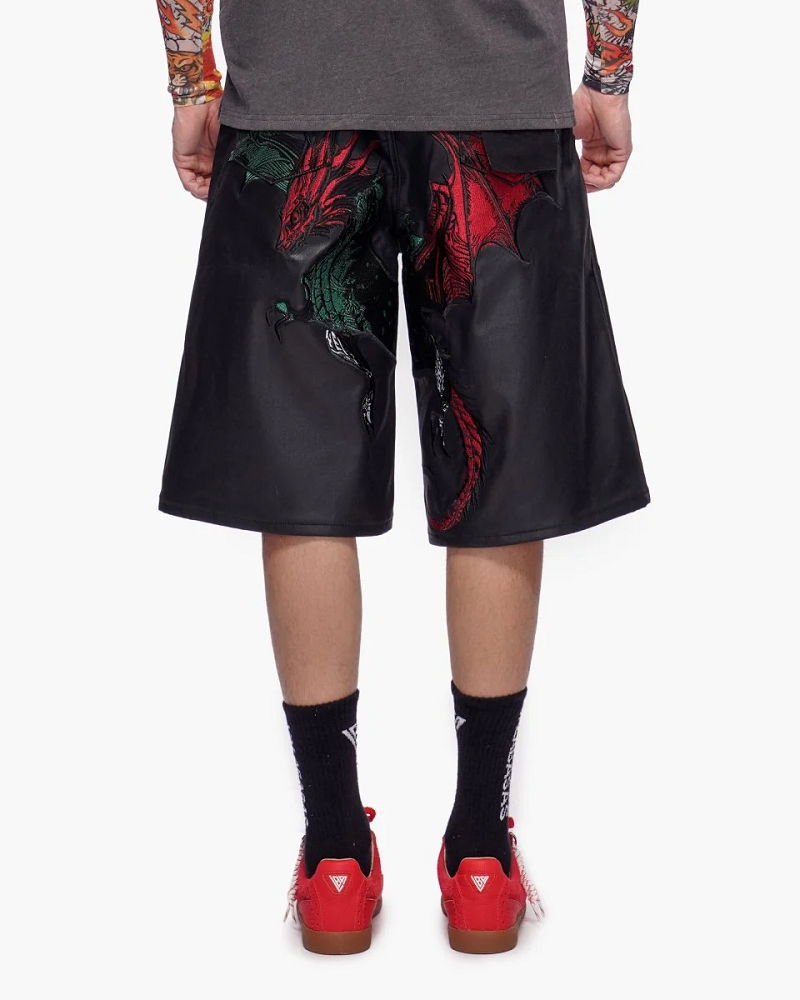 VALABASAS VLBS-VSH1-1024 TATSU BAGGY DENIM SHORTS