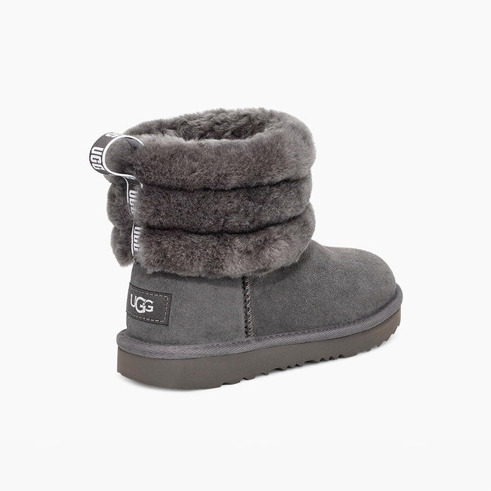 UGG Kids Fluff Mini Quilted Boot Shoes 192410399581 Free Shipping Worldwide