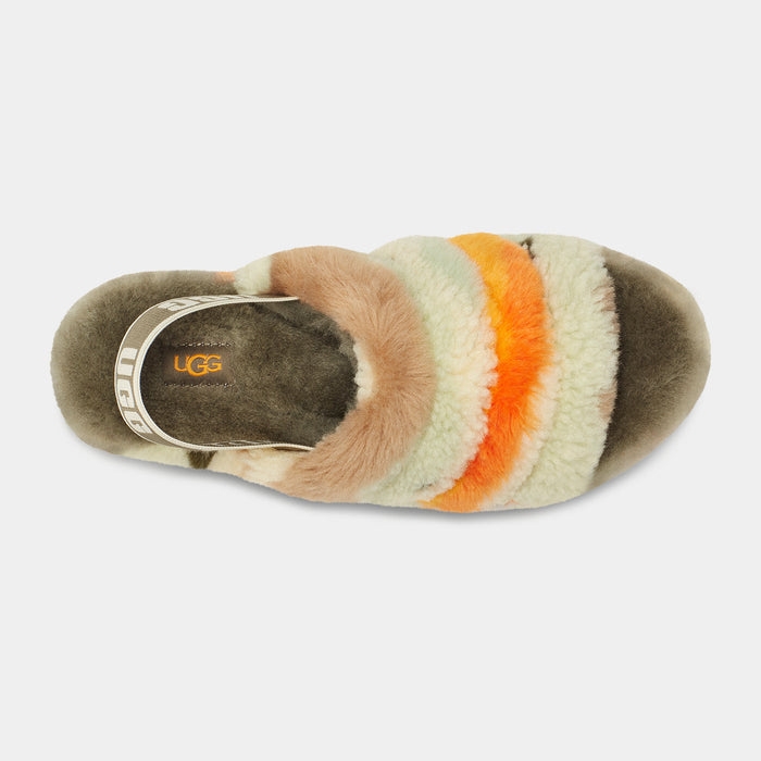 UGG Womens Fluff Yeah Slide Cali Collage Shoes 194715510586 Free Shipping Worldwide