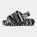 UGG Womens Fluff Yeah Slide Zebra Shoes 194715124714 Free Shipping Worldwide