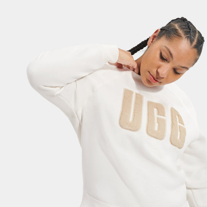 UGG Women’s Madeline Fuzzy Logo Crewneck Sweater Womens Sweaters 196565732439 Free Shipping Worldwide