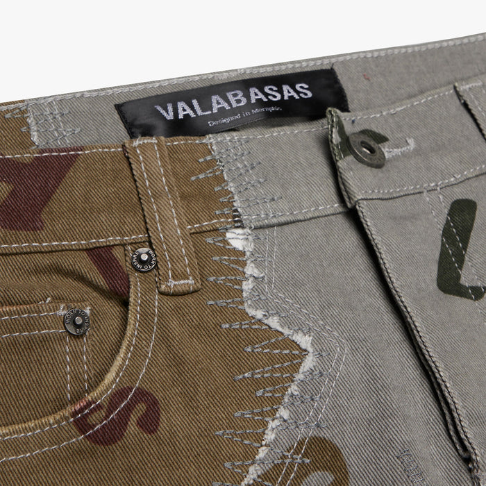 Valabasas ’Distracted’ Stacked Flare Jean Men’s Pants 729205061660 Free Shipping Worldwide