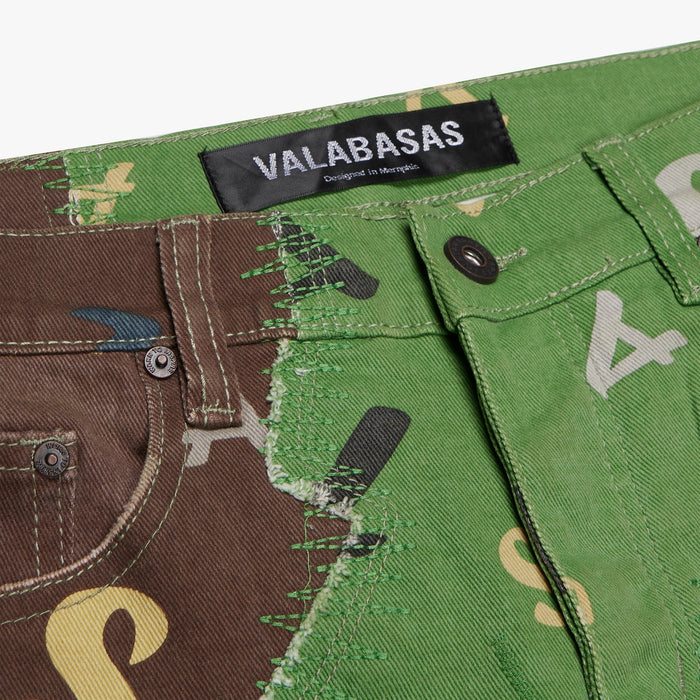 Valabasas ’Distracted’ Stacked Flare Jean Men’s Pants 729205276675 Free Shipping Worldwide