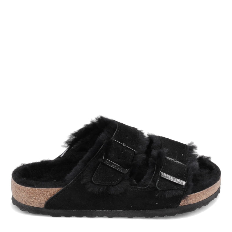 Birkenstock Arizona Shearling Suede Leather Sandal