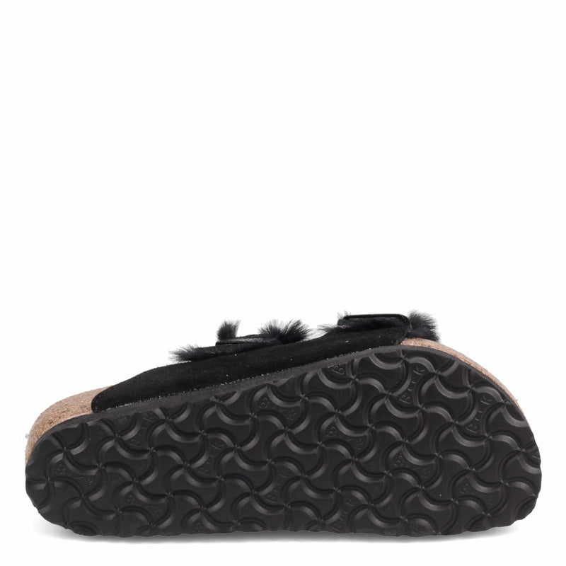 Birkenstock Arizona Shearling Suede Leather Sandal