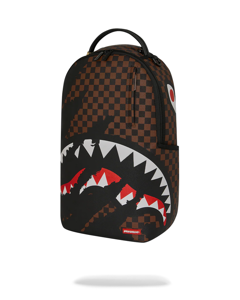 SPRAYGROUND B8156 CLAW TEAR CHECK SHARKS IN PARIS NIGHT DRIFT BACKPACK BTS26