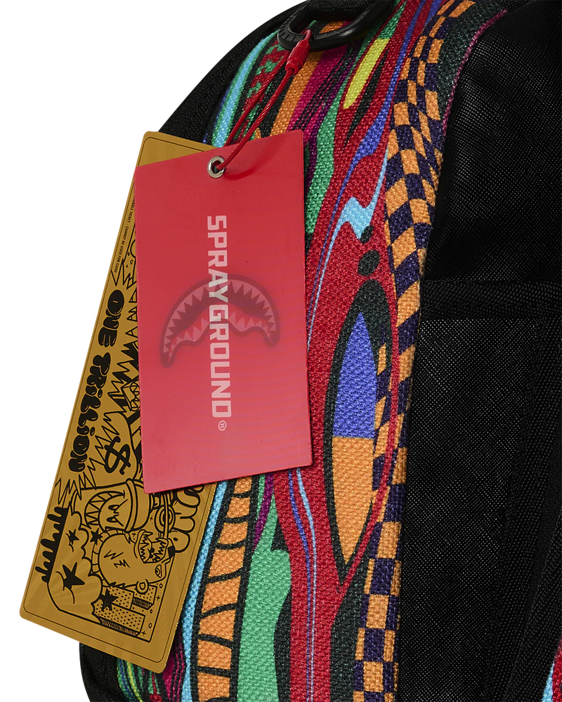 SPRAYGROUND B8607 BIG POPPI FLY KNIT ROYAL RHYTHM BACKPACK BTS26