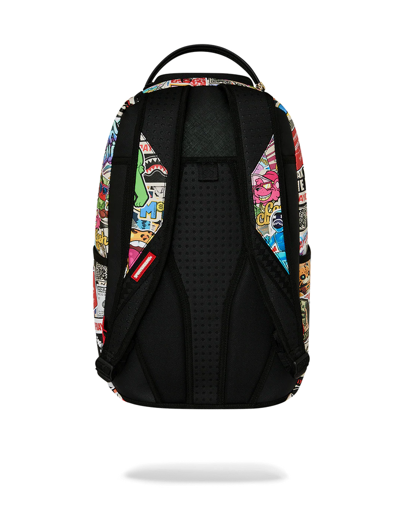 SPRAYGROUND B8651 LIFE'S A MOVIE PUNK STICKER SHARK BACKPACK BTS26
