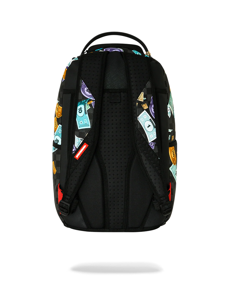 SPRAYGROUND B8779 MONOPOLY TIME TO GO SHARKMOUTH STENCIL BACKPACK BTS26