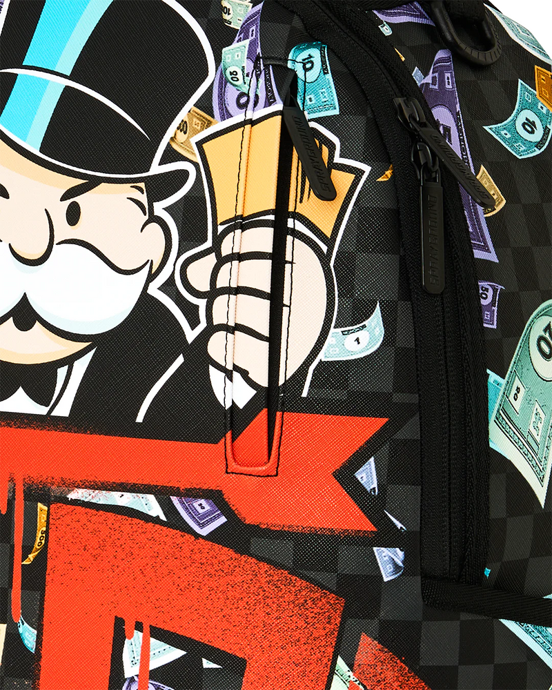 SPRAYGROUND B8779 MONOPOLY TIME TO GO SHARKMOUTH STENCIL BACKPACK BTS26