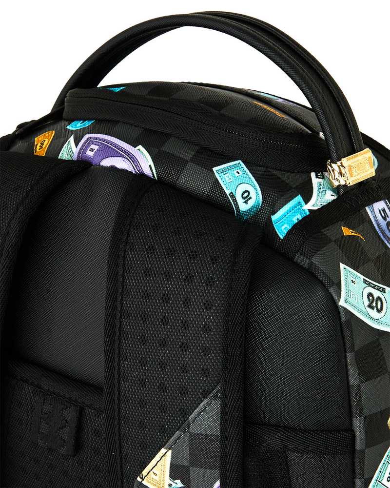SPRAYGROUND B8779 MONOPOLY TIME TO GO SHARKMOUTH STENCIL BACKPACK BTS26