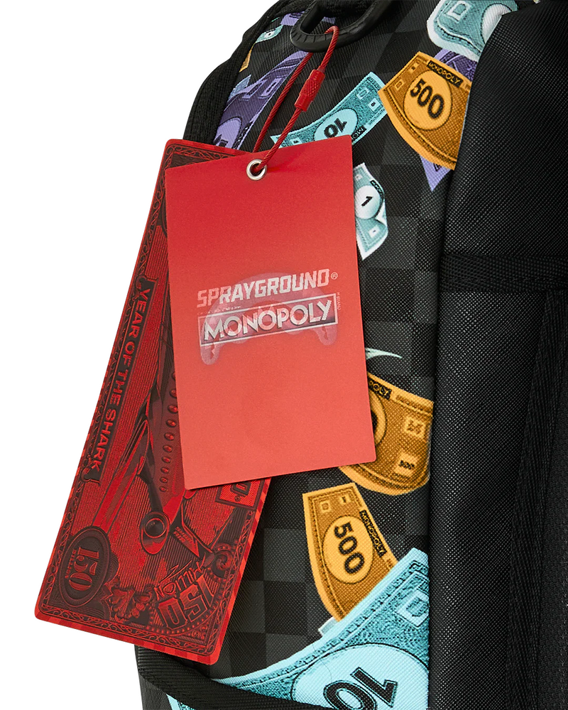 SPRAYGROUND B8779 MONOPOLY TIME TO GO SHARKMOUTH STENCIL BACKPACK BTS26