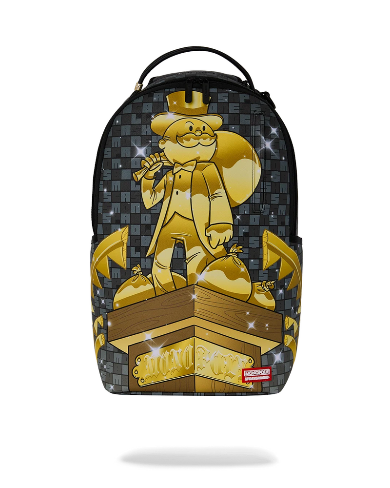 SPRAYGROUND B8980 MONOPOLY GET THE GOLD STATUE BACKPACK BTS26
