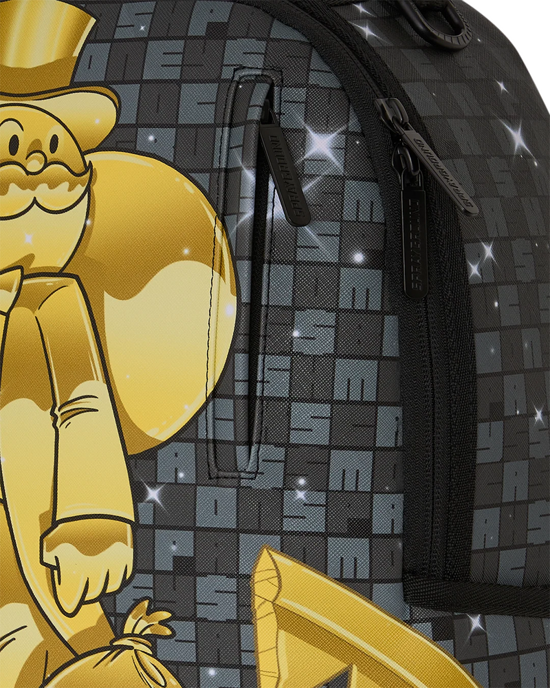 SPRAYGROUND B8980 MONOPOLY GET THE GOLD STATUE BACKPACK BTS26