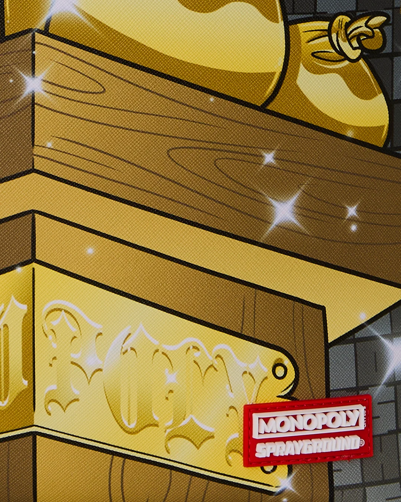 SPRAYGROUND B8980 MONOPOLY GET THE GOLD STATUE BACKPACK BTS26