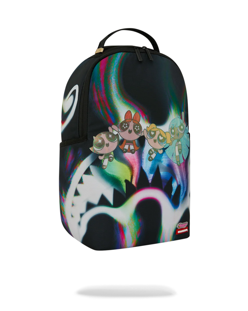 SPRAYGROUND B9062 POWERPUFF GIRLS POWER FLEX RAINBOW HOLO SHARK BACKPACK BTS26