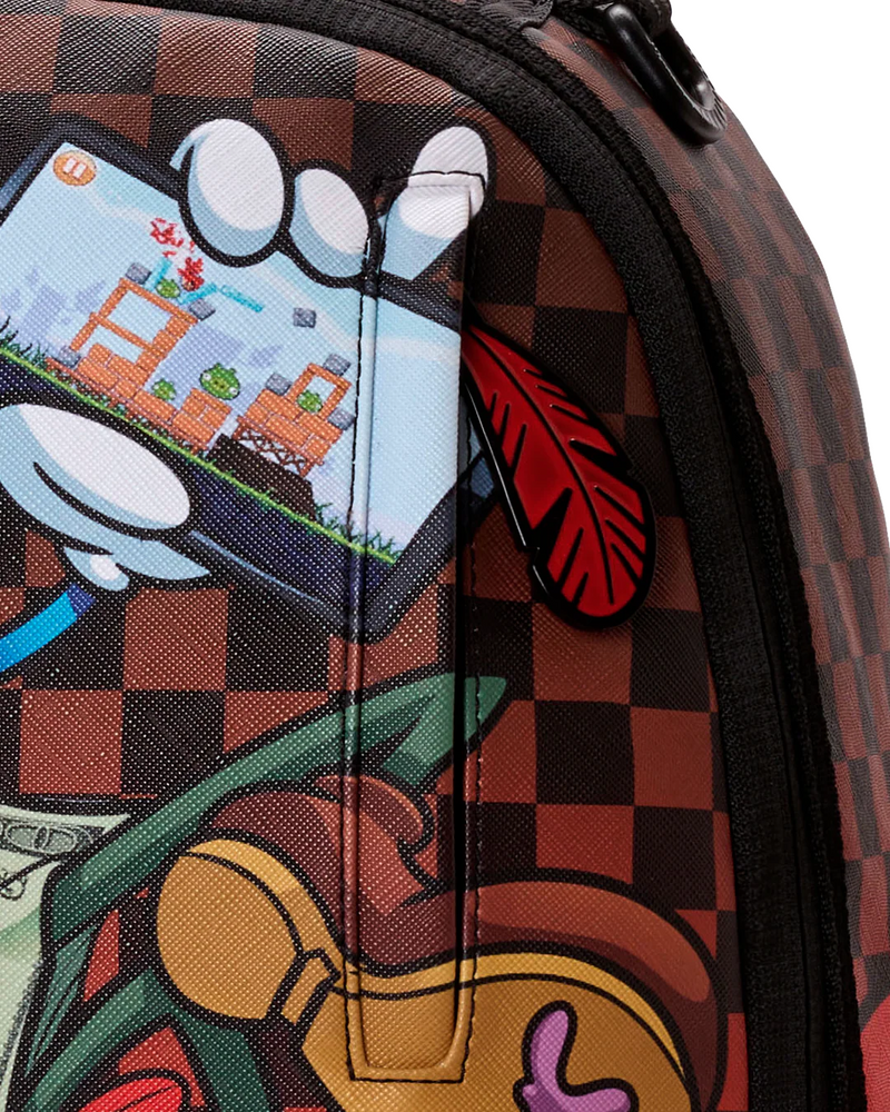 SPRAYGROUND B9076 MONEY BOYS CHILLIN ON BIG ANGRY BIRD BACKPACK BTS26
