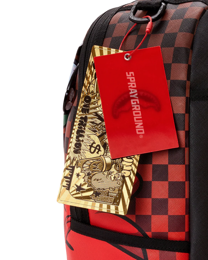 SPRAYGROUND B9076 MONEY BOYS CHILLIN ON BIG ANGRY BIRD BACKPACK BTS26