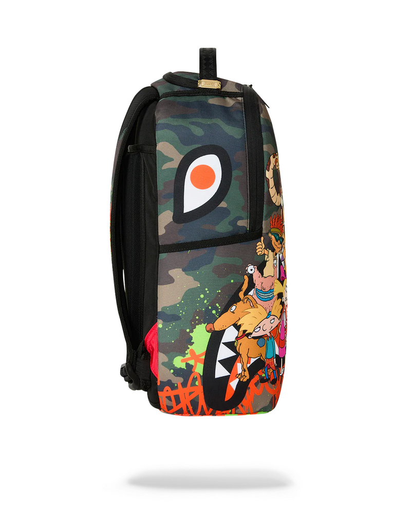 SPRAYGROUND B9094 90'S NICK HANGOUT CAMO WITH GRAFFITI BACKPACK BTS26