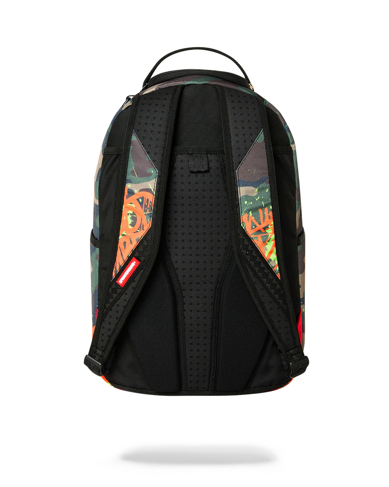 SPRAYGROUND B9094 90'S NICK HANGOUT CAMO WITH GRAFFITI BACKPACK BTS26