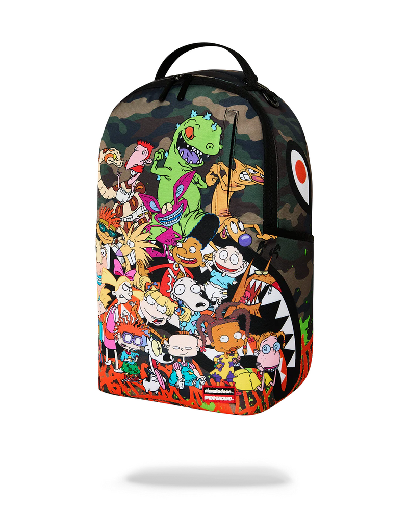 SPRAYGROUND B9094 90'S NICK HANGOUT CAMO WITH GRAFFITI BACKPACK BTS26