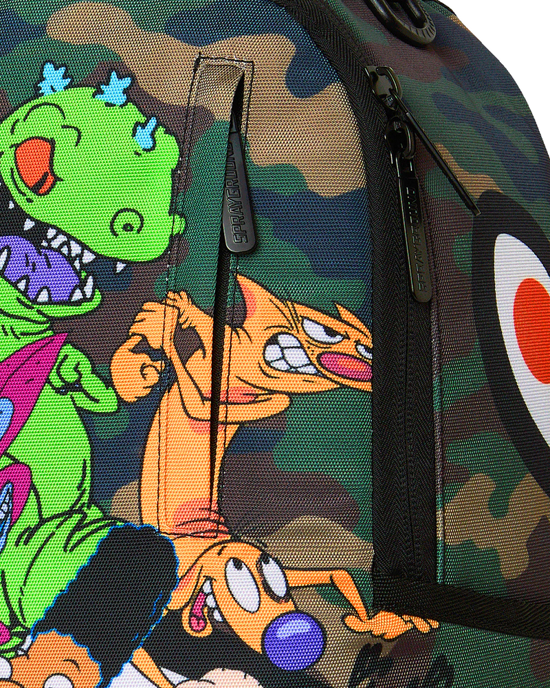 SPRAYGROUND B9094 90'S NICK HANGOUT CAMO WITH GRAFFITI BACKPACK BTS26
