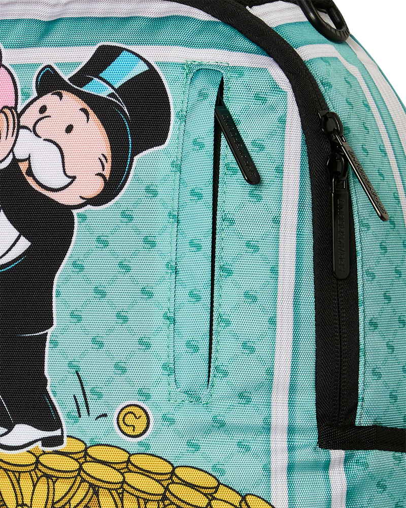 SPRAYGROUND B9098 MONOPOLY MAKE SURE IT'S ALL THERE MONEY PILE BACKPACK BTS26