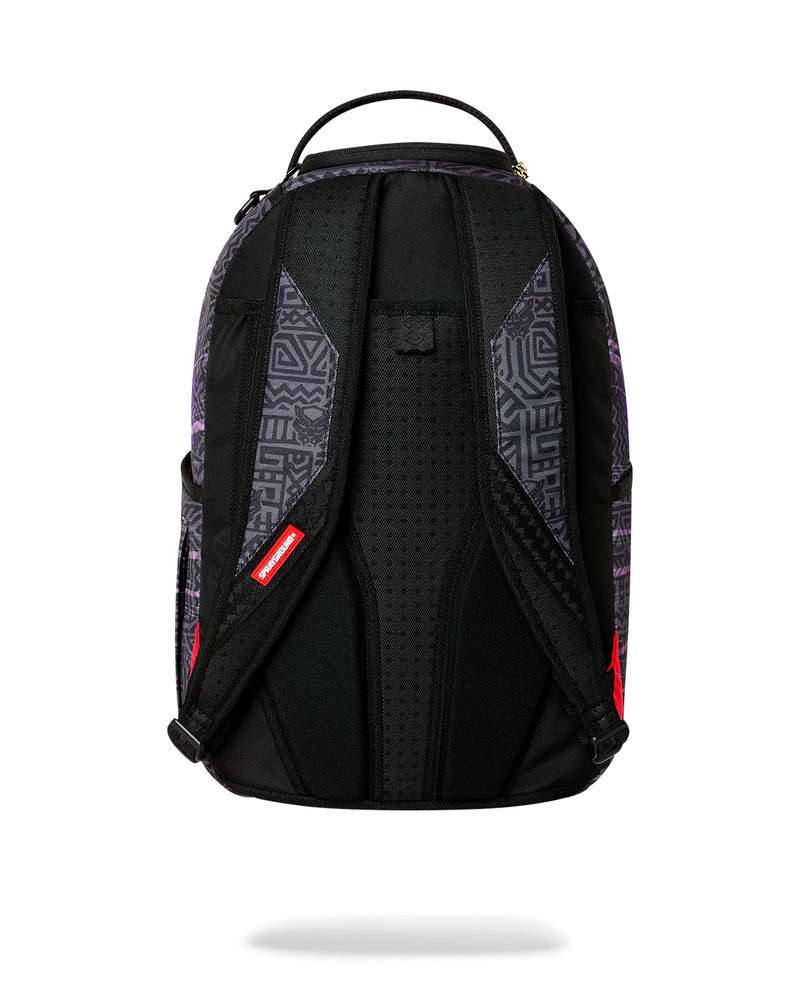 SPRAYGROUND B9120 MARVEL BLACK PANTHER NEVER BACK DOWN GROUP SHOT BACKPACK BTS26