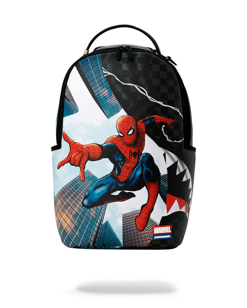 SPRAYGROUND B9140 MARVEL SPIDERMAN CURTAIN REVEAL PROTECT THE CITY BACKPACK BTS26