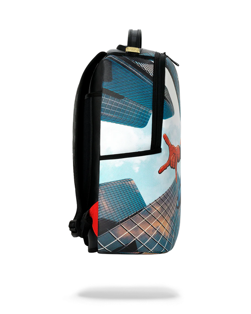 SPRAYGROUND B9140 MARVEL SPIDERMAN CURTAIN REVEAL PROTECT THE CITY BACKPACK BTS26