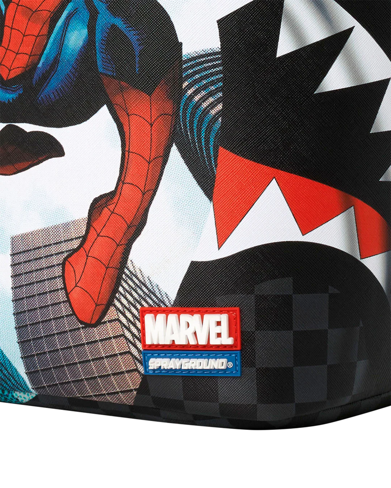 SPRAYGROUND B9140 MARVEL SPIDERMAN CURTAIN REVEAL PROTECT THE CITY BACKPACK BTS26
