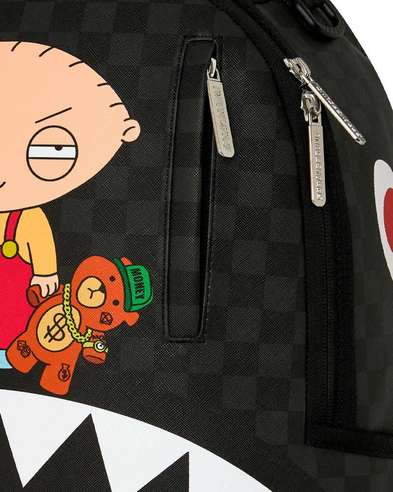 SPRAYGROUND B9185 FAMILY GUY STEWIE MONEY HOLDING BEAR KEYCHAIN BACKPACK BTS26