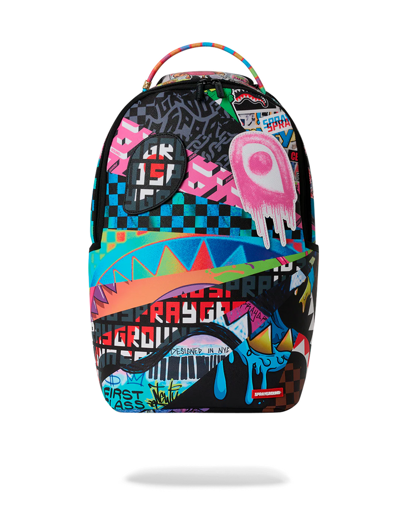 SPRAYGROUND B9281 MOOD MODE 6 REMOVABLE VELCRO EYES SUNBURST BACKPACK BTS26