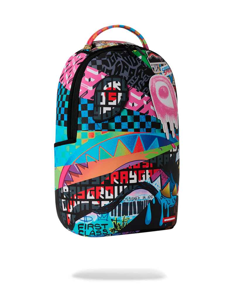 SPRAYGROUND B9281 MOOD MODE 6 REMOVABLE VELCRO EYES SUNBURST BACKPACK BTS26