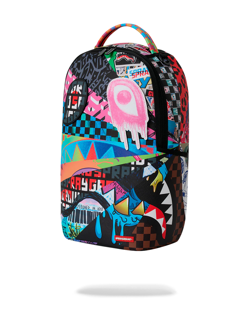 SPRAYGROUND B9281 MOOD MODE 6 REMOVABLE VELCRO EYES SUNBURST BACKPACK BTS26