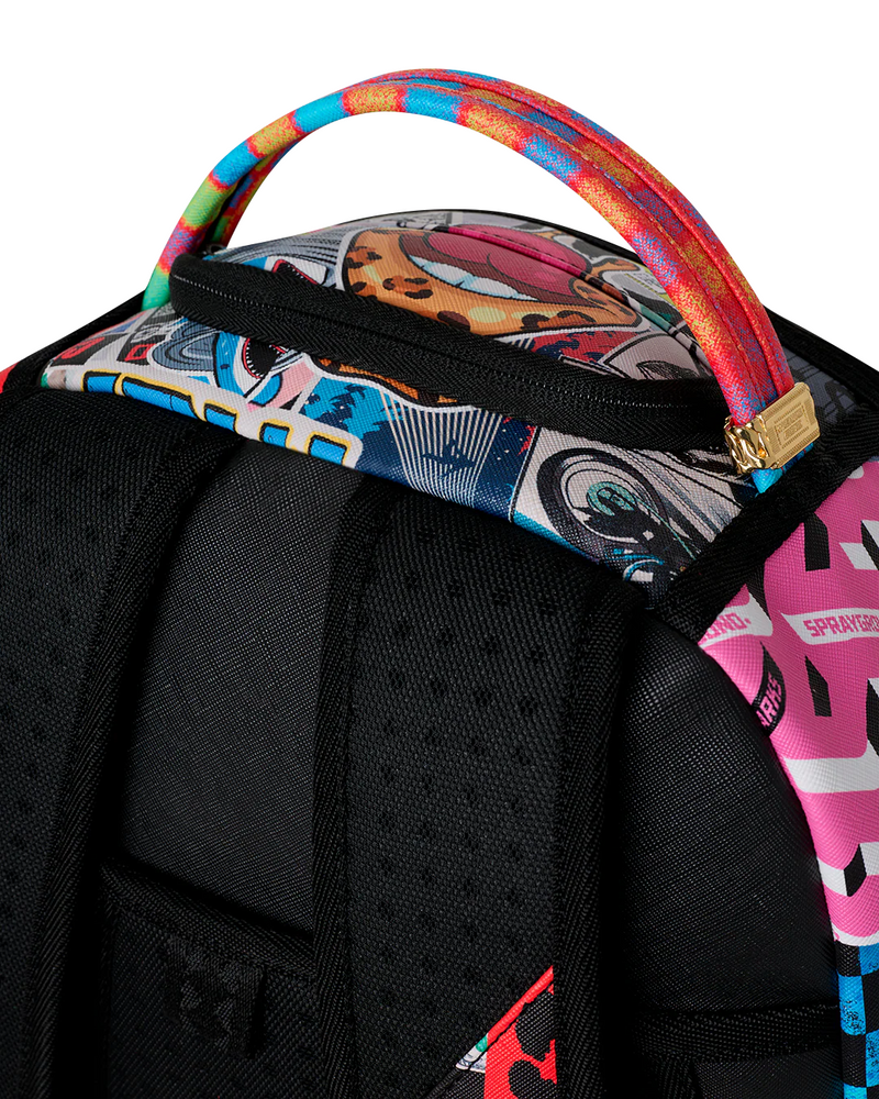 SPRAYGROUND B9281 MOOD MODE 6 REMOVABLE VELCRO EYES SUNBURST BACKPACK BTS26