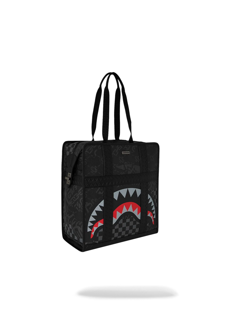SPRAYGROUND D9519 4AM RED ECLIPSE SHARK CARRY-ON DUFFLE BTS26