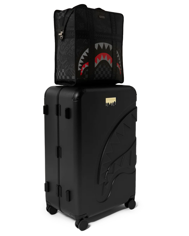 SPRAYGROUND D9519 4AM RED ECLIPSE SHARK CARRY-ON DUFFLE BTS26