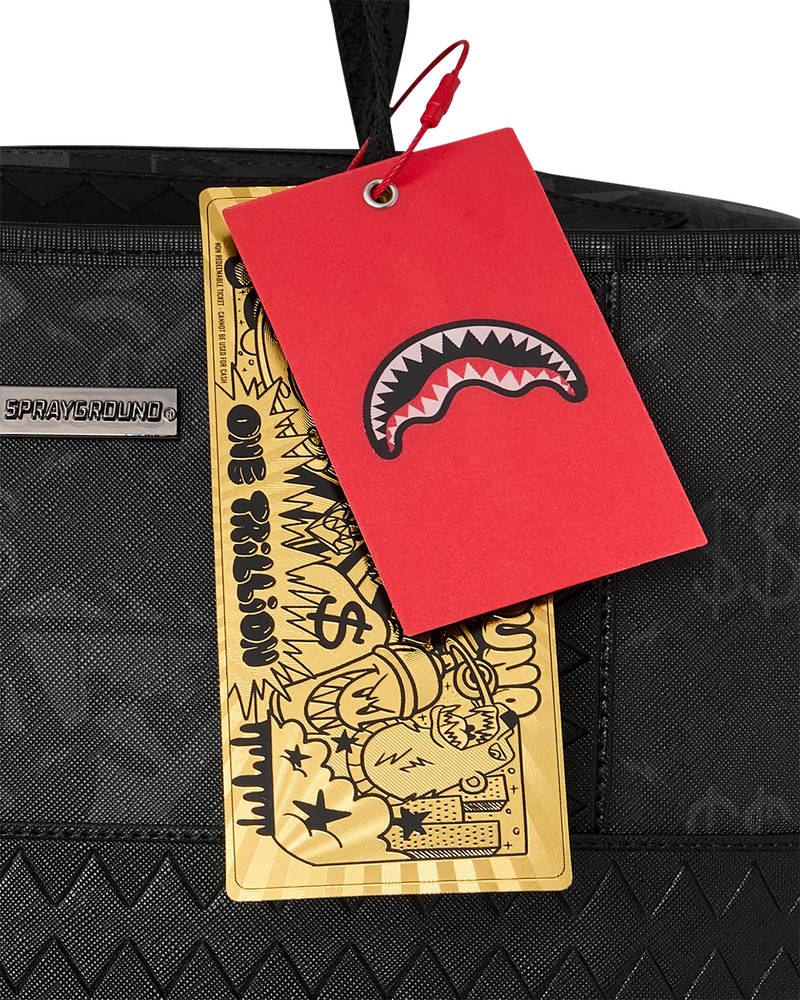 SPRAYGROUND D9519 4AM RED ECLIPSE SHARK CARRY-ON DUFFLE BTS26
